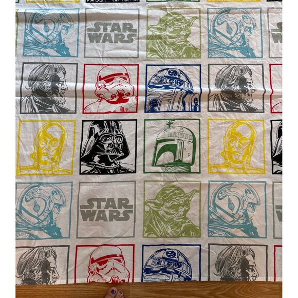 Star Wars Twin Flat Sheet Iconic Characters Cotton Poly Officially Licensed - Picture 4 of 7